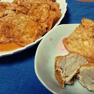 長いも入りの巾着煮